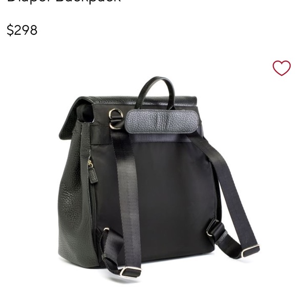 Storksak St. James Leather convertible Diaper backpack - Picture 2 of 8